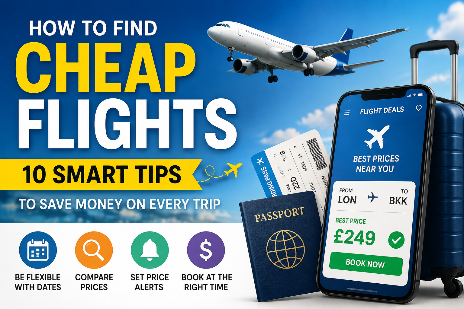 How to Find Cheap Flights: 10 Smart Tips to Save Money on Every Trip 